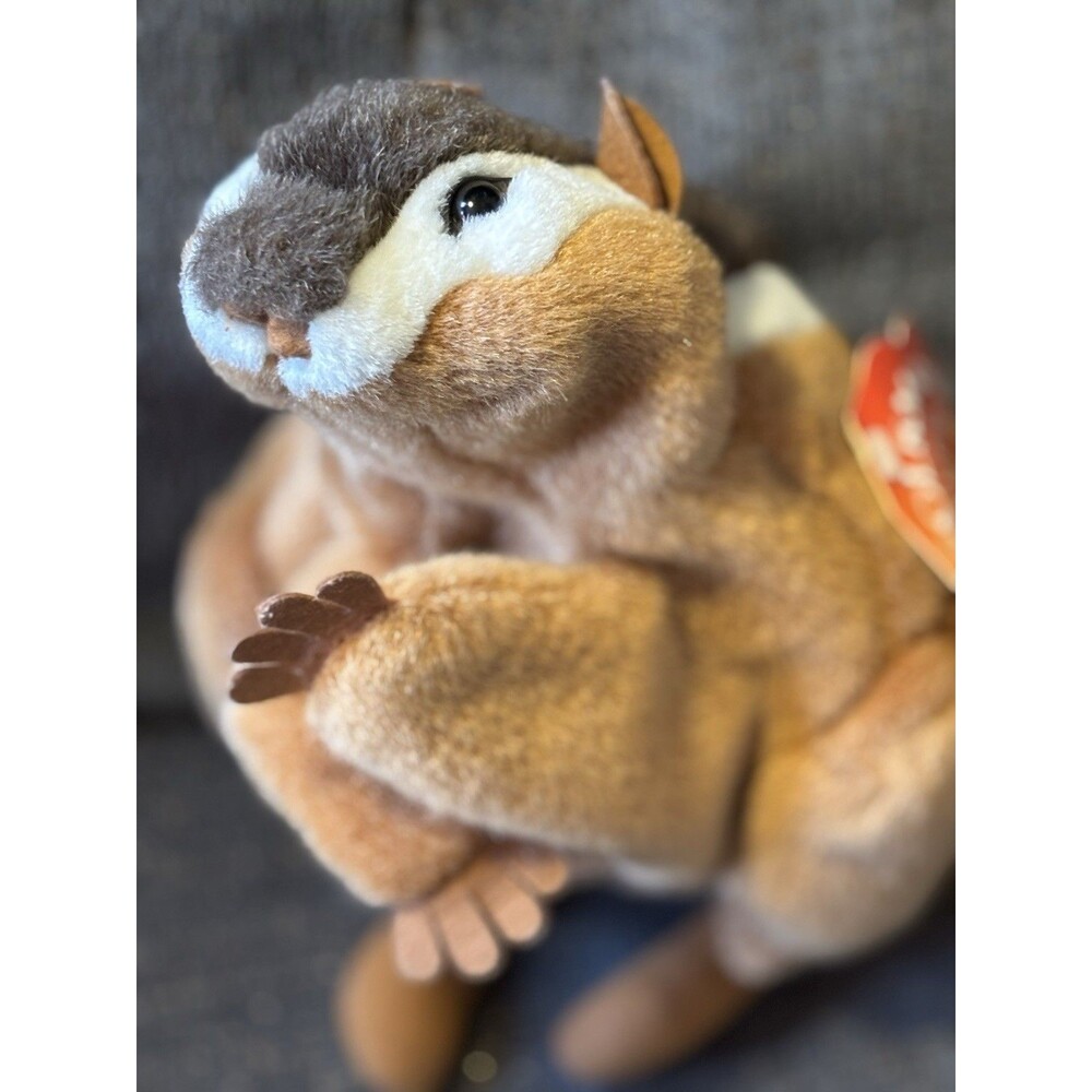 Folkmanis Folk Chipmunk Hand Puppet Plush Furry Stuffed Animal Toy 10" New Tag